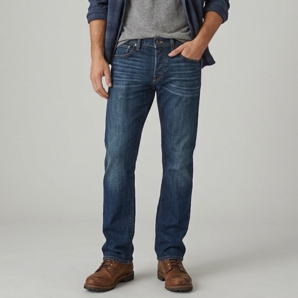 Lucky Brand Dark Wash 121 Heritage Slim Rigid Denim